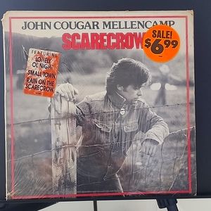 John Cougar Mellencamp SCARECROW vinyl record vintage